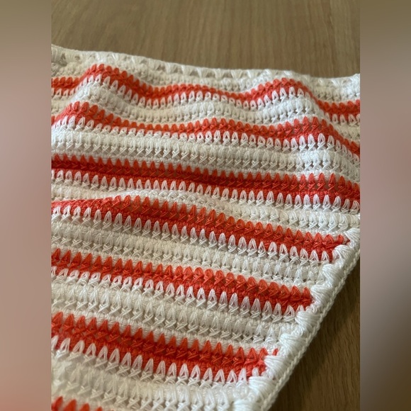 Aerie| Cheeky Bikini Bottom in Crotchet Knit Striped Nautical Style, Beachy,NWT• - Picture 6 of 9